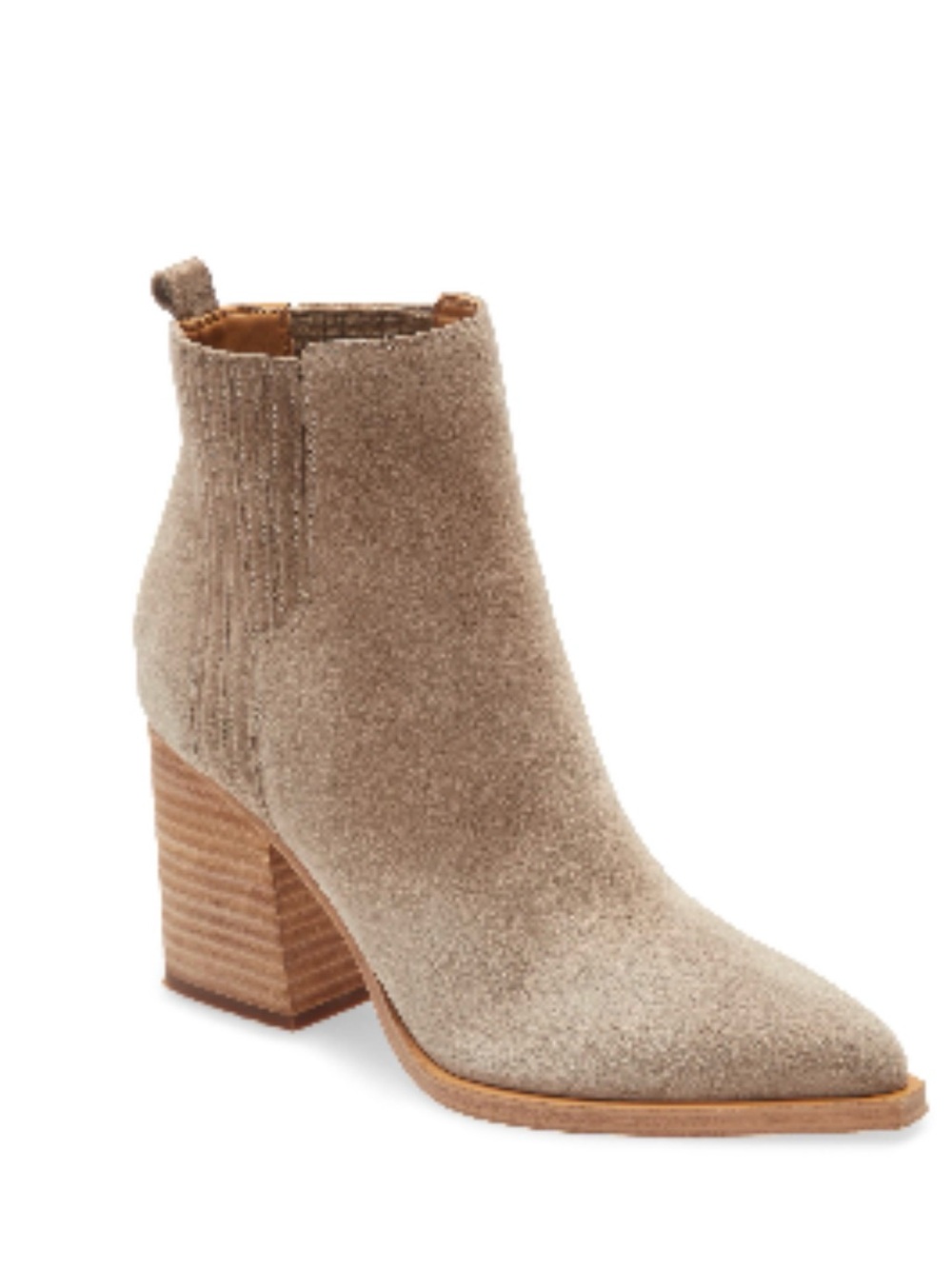 Marc Fisher LTD - “Oshay pointed tow bootie”
Taupe • Suede • Block Heel